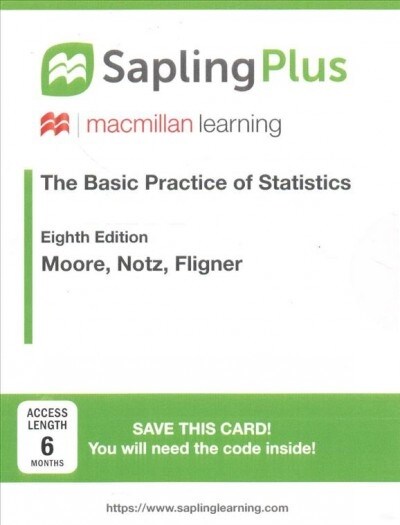 Saplingplus for the Basic Practice of Statistics (Six Month Access) (Hardcover, 8)