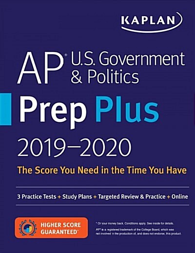 AP U.S. Government & Politics Prep Plus 2019-2020: 3 Practice Tests + Study Plans + Targeted Review & Practice + Online (Paperback)