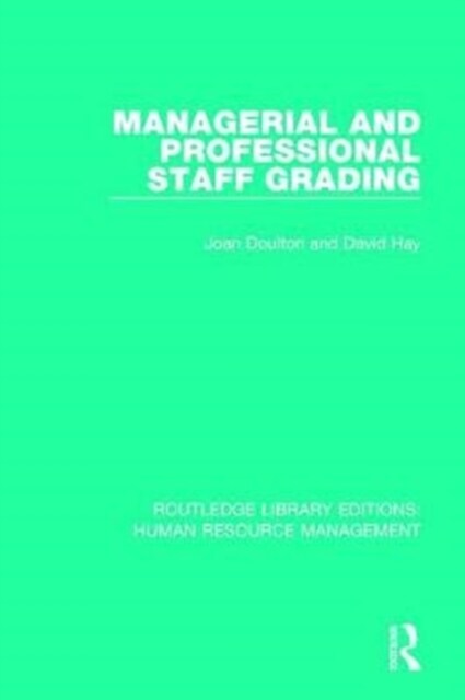 Managerial and Professional Staff Grading (Paperback)