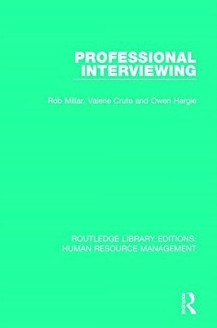 Professional Interviewing (Paperback)
