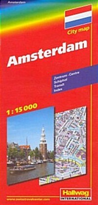 Amsterdam City Map (Folded)
