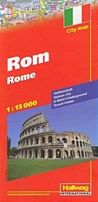 Hallwag Rome City Map (Map, Multilingual)