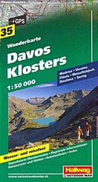 Hallwag Davos Klosters (Map, FOL, Bilingual)