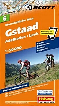 Hallwag Gstaad Road Map (Map)