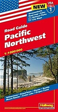 USA Pacific Northwest Road Guide (Folded)