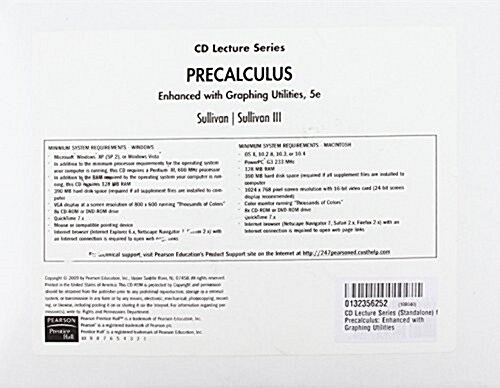 Precalculus Lecture Series (CD-ROM, 5th)