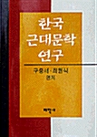 한국 근대문학 연구