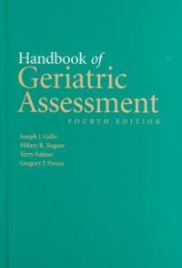 Handbook of geriatric assessment 4th ed