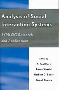 Analysis of Social Interaction Systems: Symlog Research and Applications (Paperback)