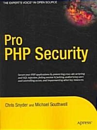Pro PHP Security (Paperback)