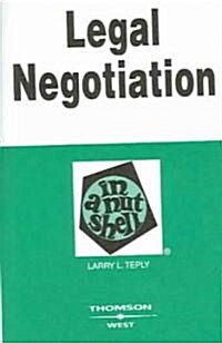 Legal Negotiation (Paperback, 2nd)