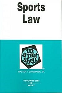 [중고] Sports Law in a Nutshell (Paperback)