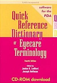Quick Reference Dictionary of Eyecare Terminology for Pda (Paperback)