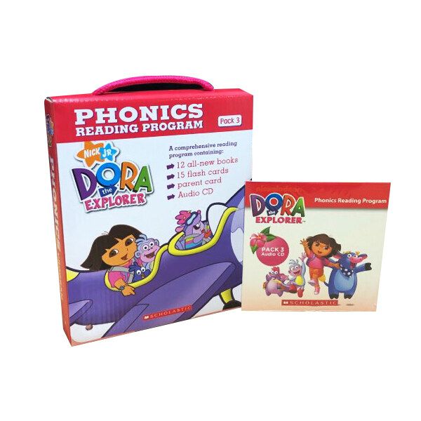 Dora the Explorer : Phonics Reading Program Pack 3 (Paperback 12권 + CD 1장)