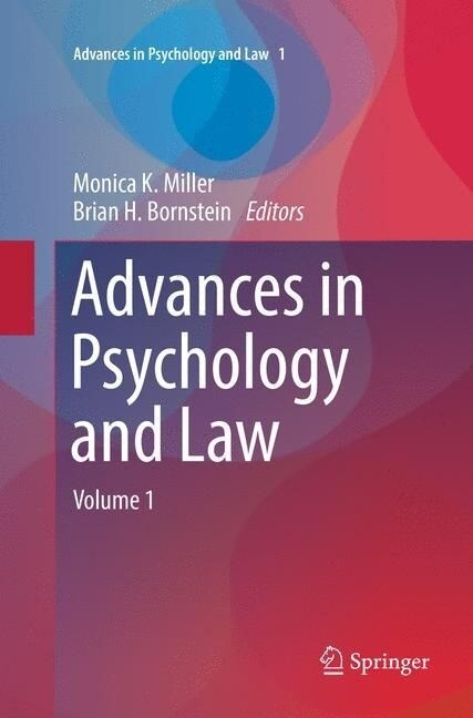 Advances in Psychology and Law: Volume 1 (Paperback)