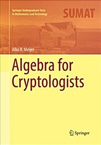 Algebra for Cryptologists (Paperback)