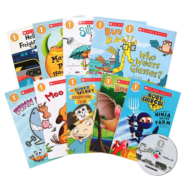 스콜라스틱 리더스 Scholastic Readers Level 1 Collection (Paperback 10권 + Audio CD 1장)