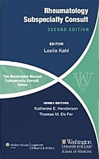 The Washington Manual of Rheumatology Subspecialty Consult (Paperback, 2)