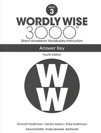 Wordly Wise 3000 : Answer Key 3 (Paperback, 4th Edition)