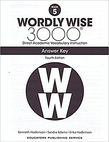 Wordly Wise 3000: Answer Key 5 (Paperback, 4th Edition)