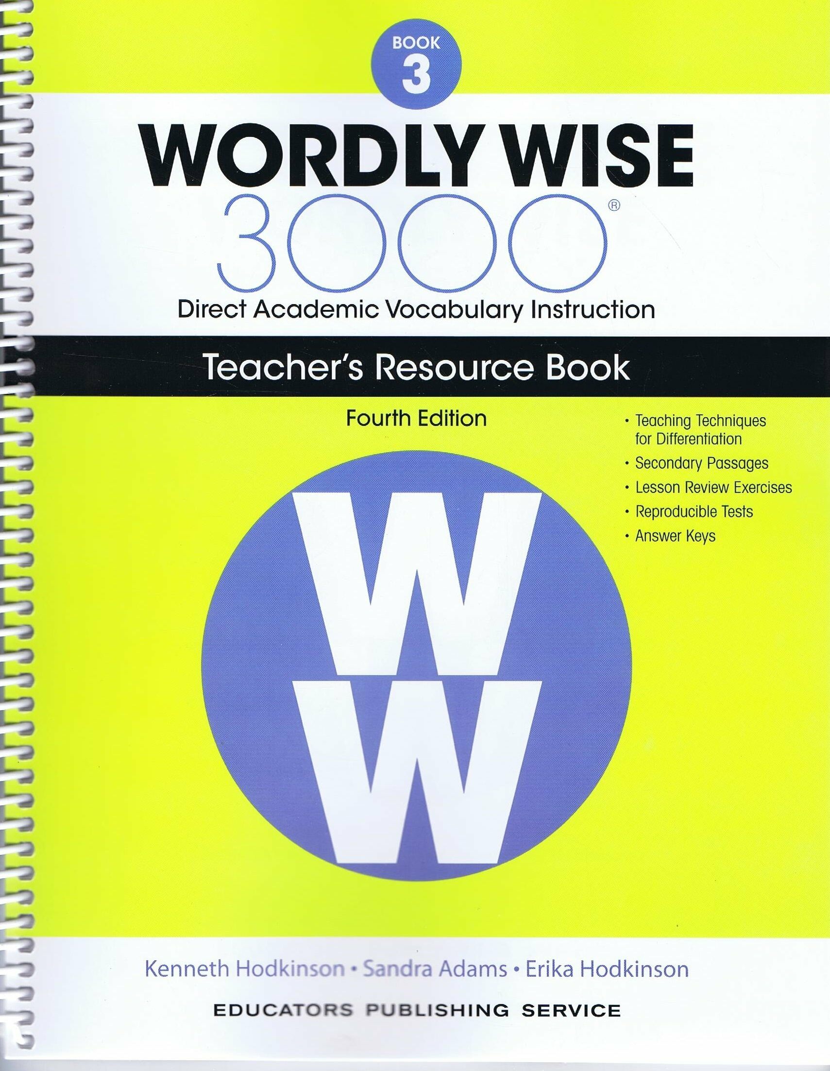 Wordly Wise, Grade 3 (Paperback, 4th, Teachers Guide)