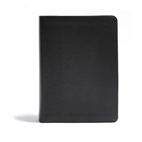 CSB He Reads Truth Bible, Black Leathertouch Indexed: Black Letter, Wide Margins, Notetaking Space, Reading Plans, Sewn Binding, Two Ribbon Markers, E (Imitation Leather)