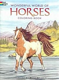 Wonderful World of Horses Coloring Book (Paperback)
