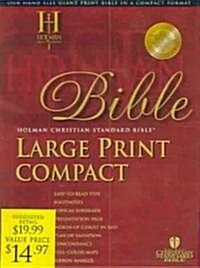 Large Print Compact Bible-Hcsb (Bonded Leather)