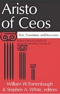 Aristo of Ceos : Text, Translation, and Discussion (Hardcover)