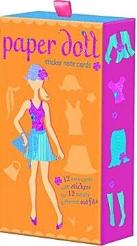 Paper Doll Sticker Note Cards (STY, NCR)