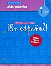Mas Practica en Espanol!: Level 1 [With Workbook and Review Bookmarks] (Paperback)