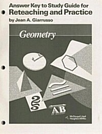 Geometry: Answer Key to Study Guide for Reteaching and Practice (Paperback)