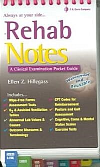 Rehab Notes: A Clinical Examination Pocket Guide (Spiral)