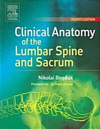 [중고] Clinical Anatomy of the Lumbar Spine And Sacrum (Paperback)