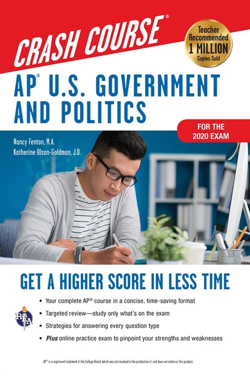 Ap(r) U.S. Government & Politics Crash Course, Book + Online: Get a Higher Score in Less Time (Paperback, 2, Second Edition)