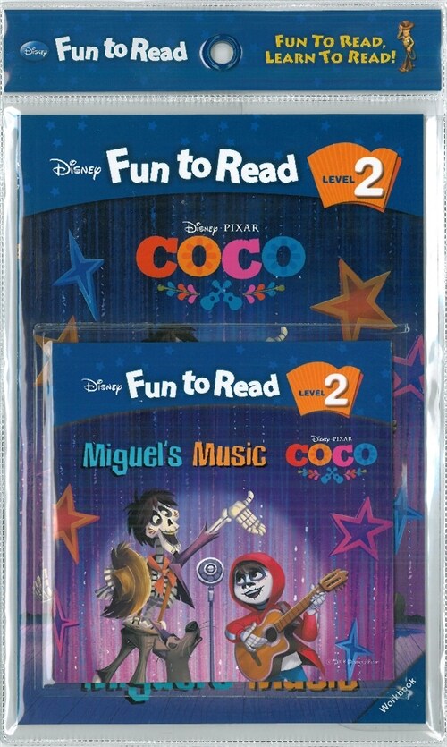 Disney Fun to Read Set 2-35 : Miguels Music (코코) (Paperback + Workbook + Audio CD)