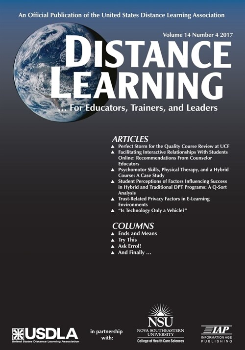 Distance Learning - Volume 14 Issue 4 2017 (Paperback)