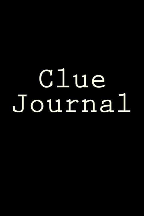 Clue Journal: Writing Journal (Paperback)