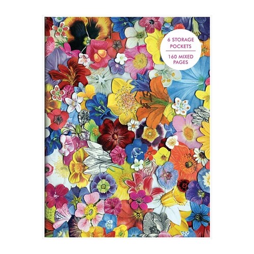 Flowers PVC Multi-Pocket Cover Journal (Other)