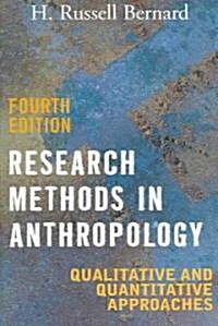 Research Methods in Anthropology (Paperback, 4th)
