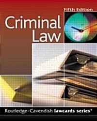 Criminal Lawcards (Paperback, 5th, Spiral)