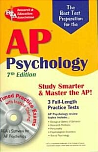 The Best Test Preparation For The AP Psychology (Paperback, CD-ROM, 7th)