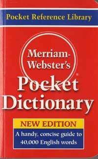 Merriam-Webster's Pocket Dictionary (Paperback)