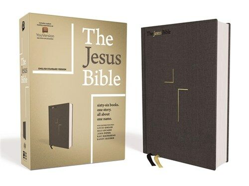 The Jesus Bible, ESV Edition, Cloth over Board, Grey (Hardcover)