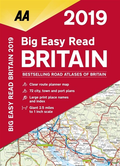 AA Big Easy Read Atlas Britain 2019 (Spiral Bound, 14 Revised edition)
