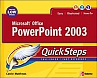 Microsoft Office Powerpoint 2003 QuickSteps (Paperback)