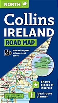 Collins Ireland Road Map: North (Folded)