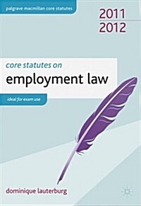 Core Statutes on Employment Law (Paperback)