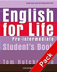English for Life: Pre-intermediate: Students Book with MultiROM Pack : General English four-skills course for adults (Package)