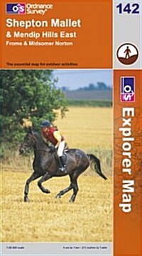 Shepton Mallet and Mendip Hills East (Sheet Map, folded, New ed of 2 Revised ed)